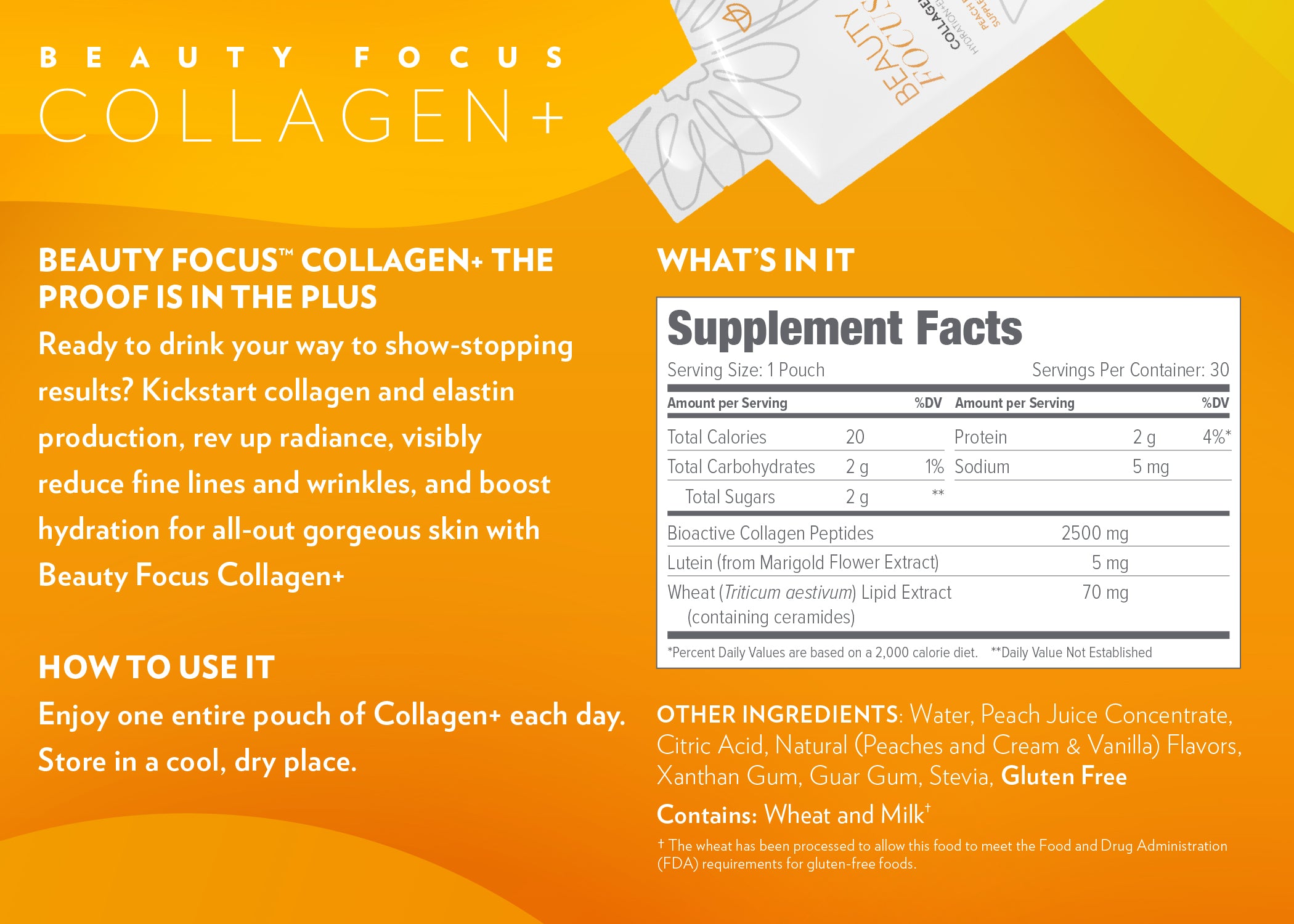 Beauty Focus Collagen+ peach