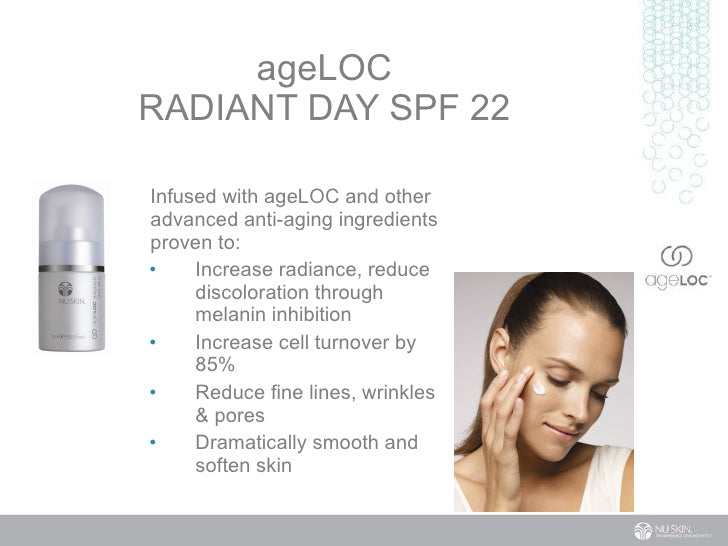ageLOC® Radiant Day SPF 22 - NuBodyRx